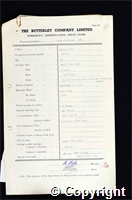 Workmen’s Compensation Act form for John Jennison, aged 22, Filler at Denby Hall Colliery