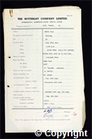 Workmen’s Compensation Act form for Arthur Meakin, aged 59, Heading at Denby Hall Colliery