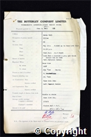 Workmen’s Compensation Act form for Joseph A. Ball, aged 36, Filler at Denby Hall Colliery