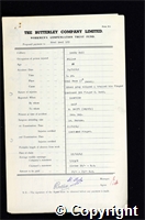 Workmen’s Compensation Act form for Fred Seal, aged 26, Filler at Denby Hall Colliery