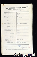 Workmen’s Compensation Act form for Jack Whysall, aged 24, Filler at Denby Hall Colliery