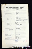 Workmen’s Compensation Act form for William G. Bower, aged 64, Ripper at Denby Hall Colliery
