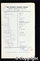 Workmen’s Compensation Act form for George Lambert, aged 42, Filler at Denby Hall Colliery