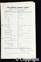 Workmen’s Compensation Act form for Robert Marshall, aged 30, Erector at Denby Hall Colliery