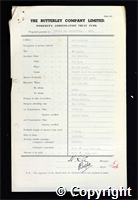 Workmen’s Compensation Act form for George William Griffiths, aged 43, Cutterman at New Langley Colliery