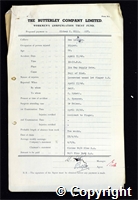 Workmen’s Compensation Act form for Sidney C. Hill, aged 56, Ripper at New Langley Colliery