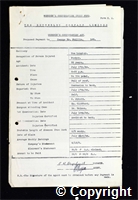 Workmen’s Compensation Act form for George Henry Phillis, aged 35, Packer at New Langley Colliery