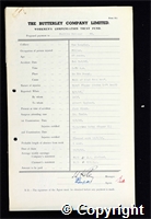 Workmen’s Compensation Act form for Phillip Skinner, aged 25, Filler at New Langley Colliery