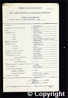 Workmen’s Compensation Act form for Samuel Smitham, aged 30, Filler at New Langley Colliery