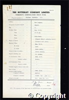 Workmen’s Compensation Act form for William Starbuck, aged 53, Ripper at New Langley Colliery