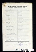 Workmen’s Compensation Act form for Stanley Wainwright, aged 37, Filler at New Langley Colliery