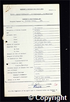 Workmen’s Compensation Act form for Fletcher Watson, aged 42, Roadman at New Langley Colliery