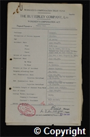 Workmen’s Compensation Act form for Hollis Hall, aged 25, Erector at Ormonde Colliery