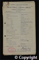 Workmen’s Compensation Act form for Eric Haynes, aged 19, Filler at Ormonde Colliery