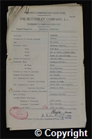 Workmen’s Compensation Act form for William A. Beardsley, aged 23, Filler at Ormonde Colliery