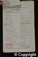 Workmen’s Compensation Act form for Fred Housley, aged 22, Belt Fitter at Ormonde Colliery