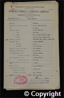 Workmen’s Compensation Act form for Henry Maycock, aged 41, Filler Conveyor Face at Ormonde Colliery