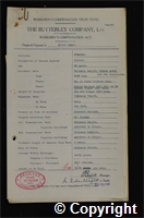 Workmen’s Compensation Act form for Albert Soar, aged 26, Jibber at Ormonde Colliery