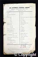 Workmen’s Compensation Act form for Maurice Abbott, aged 33, Filler at Ormonde Colliery