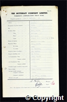 Workmen’s Compensation Act form for Joseph H. Tomlinson, aged 26, Borer at Ormonde Colliery
