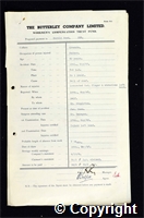 Workmen’s Compensation Act form for Harold Wood, aged 60, Packer at Ormonde Colliery