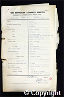 Workmen’s Compensation Act form for Edward Bond, aged 43, Haulage Hand at Ormonde Colliery