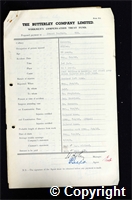 Workmen’s Compensation Act form for Ernest Bamford, aged 33, Filler at Ormonde Colliery