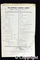 Workmen’s Compensation Act form for Thomas Hazeldine, aged 37, Coal Cutter Driver at Ormonde Colliery