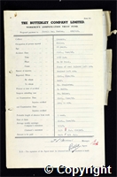 Workmen’s Compensation Act form for Harold Reginald Newton, aged 28, Filler at Ormonde Colliery