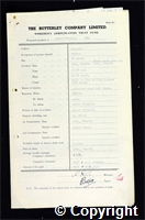 Workmen’s Compensation Act form for Gerald Pilling, aged 35, Filler at Ormonde Colliery