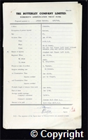 Workmen’s Compensation Act form for Arthur Hutsby, aged 33, Cutter at Ormonde Colliery