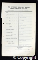 Workmen’s Compensation Act form for Cecil Henry Martin, aged 34, Filler at Ormonde Colliery