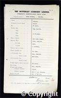 Workmen’s Compensation Act form for Frank Redfern, aged 25, Filler at Ormonde Colliery