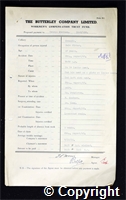 Workmen’s Compensation Act form for George Statham, aged 47, Belt Fitter at Ormonde Colliery