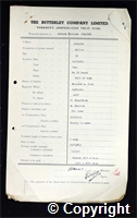 Workmen’s Compensation Act form for Horace Statham, aged 32, Filler at Ormonde Colliery