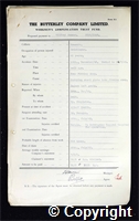 Workmen’s Compensation Act form for Wilfred Sumner, aged 61, Bricklayer at Ormonde Colliery