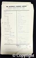 Workmen’s Compensation Act form for Clifford Broughton, aged 34, Filler at Ormonde Colliery