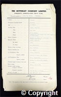 Workmen’s Compensation Act form for John W. Brown, aged 43, Packer at Ormonde Colliery