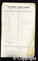 Workmen’s Compensation Act form for George Capewell, aged 39, Filler at Ormonde Colliery