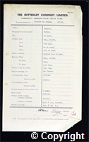 Workmen’s Compensation Act form for William Henry Holmes, aged 56, Packer at Ormonde Colliery