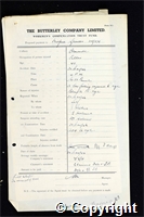 Workmen’s Compensation Act form for Wilfred Spencer, aged 40, Filler at Ormonde Colliery