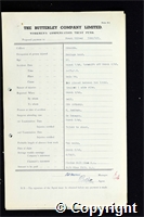 Workmen’s Compensation Act form for Frank Wilber, aged 40, Haulage Hand at Ormonde Colliery
