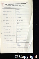 Workmen’s Compensation Act form for Harold Burns, aged 28, Filler at Ormonde Colliery