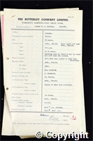 Workmen’s Compensation Act form for Arthur W. L. Cooling, aged 33, Filler at Ormonde Colliery