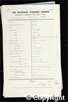 Workmen’s Compensation Act form for Harold Cope, aged 45, Ripper at Ormonde Colliery