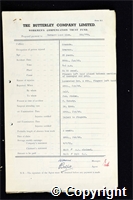 Workmen’s Compensation Act form for Bernard Land Rice, aged 35, Erector at Ormonde Colliery