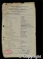 Workmen’s Compensation Act form for William Ault, aged 37, Filler at Ormonde Colliery