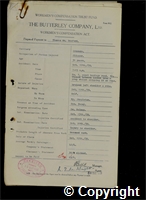 Workmen’s Compensation Act form for Thomas William Bamford, aged 31, Clipper at Ormonde Colliery
