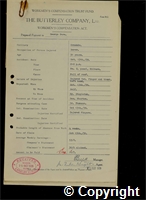 Workmen’s Compensation Act form for George Pare, aged 31, Borer at Ormonde Colliery