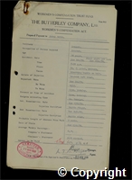 Workmen’s Compensation Act form for Percy Betts, aged 38, Erector at Ormonde Colliery